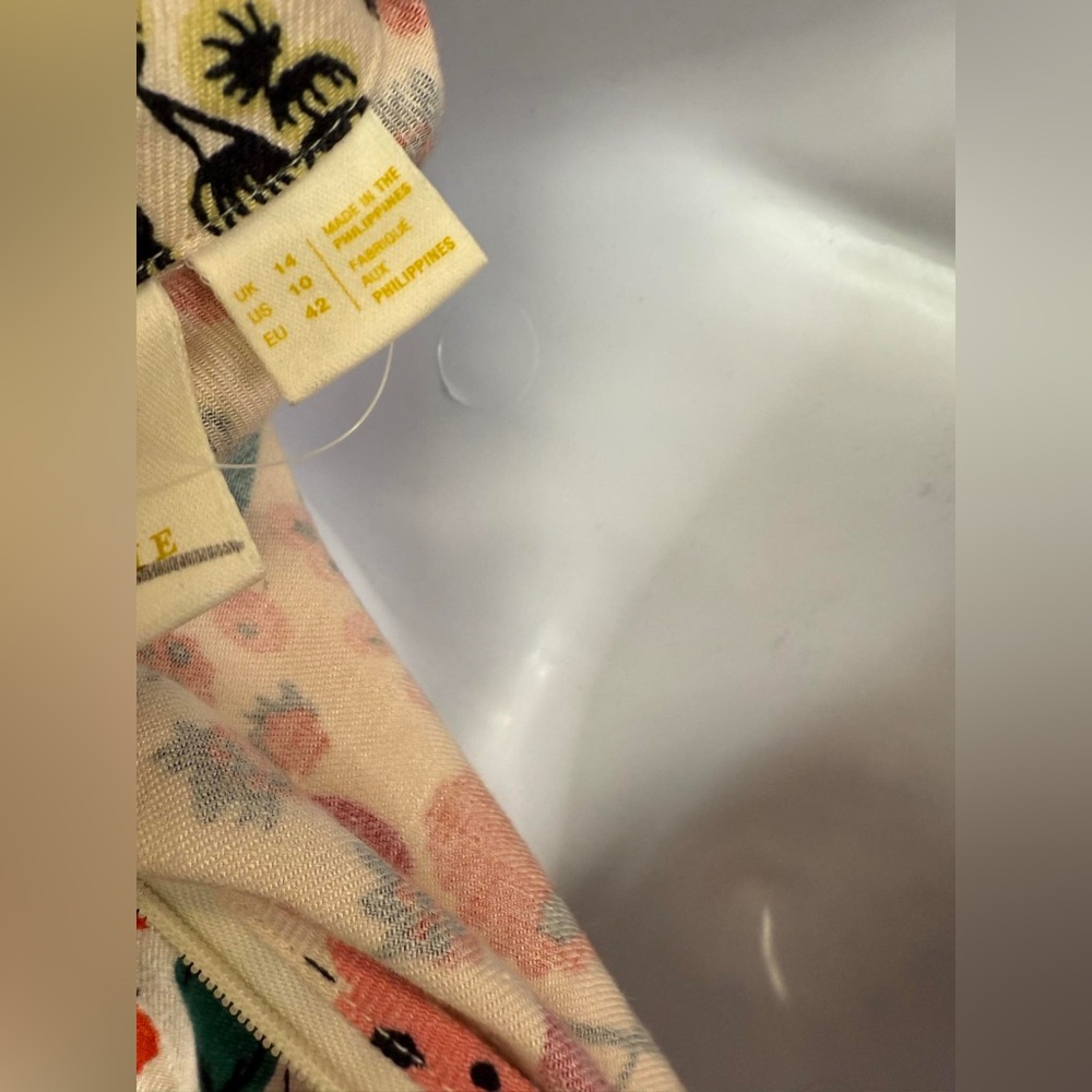 Anthropologie x Maeve Linen Short-Sleeve Wrap Romper Size 10 - Picture 8 of 8